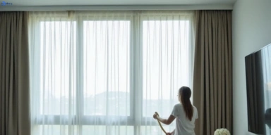 Delicate sheer drape cleaning albany-creek Matty Curtain Cleaning